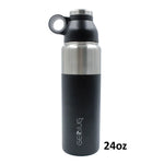 Brentwood 0.7 L Stainless Steel Vacuum Insulated Water Bottle Flip-Sip Lid Leakproof Daily Hydration