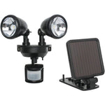 Maxsa Solar Dual-Head LED Motion Sensor Security Spotlight