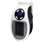 Optimus 250 Watt Ceramic Plug-in Wall Outlet Space Heater with Digital Thermostat and up to 12 hour Timer