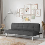 Twin Convertible Futon Sofa Bed Polyester Blend 7-inch