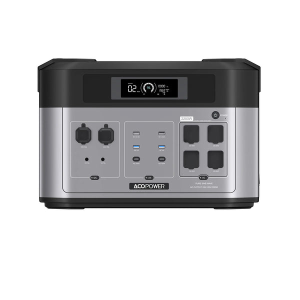ACOPower BP2000 Solar Generator Portable Power Station 2200W 2048Wh Backup Battery