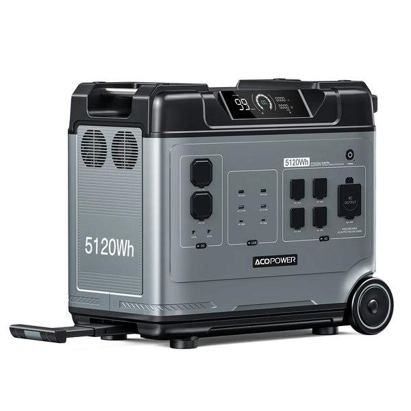 ACOPower P5000 Portable Power Station 5000W 5040Wh Solar Generator Backup Battery