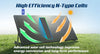 Solar panel with high efficiency N-Type Cells technology on a grassy background