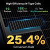 ACOPOWER 100W Slim Monocrystalline Solar Panel 12V High-Efficiency Compact Off-Grid Battery Charger
