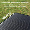 Solar panel on grass with 