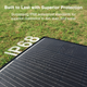 Solar panel on grass with 