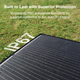 Solar panel on grass with 