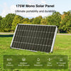 ACOPOWER 175W Rigid Monocrystalline Solar Panel 23% High-Efficiency 12V Off-Grid Battery Charger