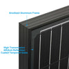 ACOPOWER 200W Rigid Monocrystalline Solar Panel 19.5% Efficiency 12V Off-Grid Battery Charger (1-Pack, 2-Pack, 3-Pack, 4-Pack)