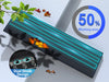 LED light strip with 50% working area indicator and dual diode design on a white background.