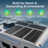 ACOPOWER 75W Rigid Monocrystalline Solar Panel 12V High-Efficiency Off-Grid Battery Charger