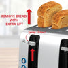 Brentwood 1500W 4-Slice Stainless Steel Toaster Extra-Wide Slots