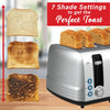 Brentwood 1500W 4-Slice Stainless Steel Toaster Extra-Wide Slots