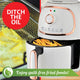 Brentwood 2 Qt 1200W Electric Air Fryer with Timer and Temperature Control and Non-stick Coating