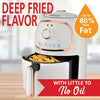 Brentwood 2 Qt 1200W Electric Air Fryer with Timer and Temperature Control and Non-stick Coating