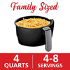 Brentwood 4-Qt 1,400W Digital Electric Air Fryer with Easy-to-Clean Nonstick Surface