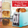 Brentwood 800W Cool-Touch 2-Slice Extra-Wide Slots 6 Levels Defrost Reheat and Cancel Button Toaster