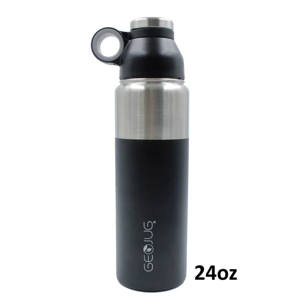 Brentwood 0.7 L Stainless Steel Vacuum Insulated Water Bottle Flip-Sip Lid Leakproof Daily Hydration