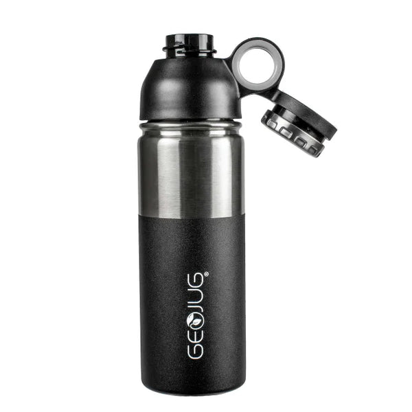 Brentwood 0.7 L Stainless Steel Vacuum Insulated Water Bottle Flip-Sip Lid Leakproof Daily Hydration