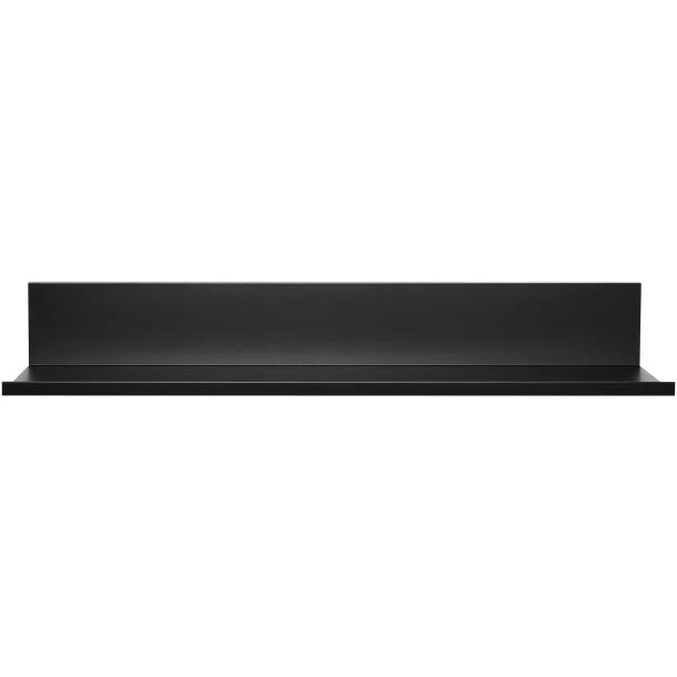 Hangman No-Stud Floating Wall Shelf, 18” x 4.63”, Aluminum, Black, 30 lbs. Capacity