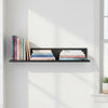 Hangman No-Stud Floating Wall Shelf, 18” x 4.63”, Aluminum, Black, 30 lbs. Capacity