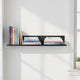 Hangman No-Stud Floating Wall Shelf, 18” x 4.63”, Aluminum, Black, 30 lbs. Capacity