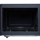 Black microwave oven on a white background