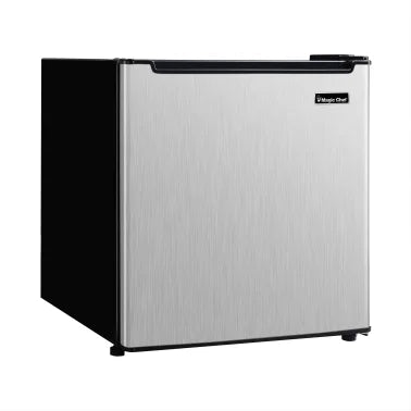 Magic Chef 1.7 cu ft Stainless Steel Compact Mini Refrigerator with Door storage