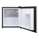 Magic Chef 1.7 cu ft Stainless Steel Compact Mini Refrigerator with Door storage