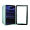 Magic Chef 3.4 cu ft Retro Beverage Cooler with Tinted Double-Pane Glass Door