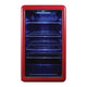 Magic Chef 3.4 cu ft Retro Beverage Cooler with Tinted Double-Pane Glass Door