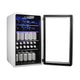 Magic Chef 3.4 cu ft Retro Beverage Cooler with Tinted Double-Pane Glass Door