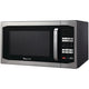 Four micro-ondes de comptoir Magic Chef MCM1611ST de 1,6 pi³ (1100 W), acier inoxydable avec boîtier noir, 11 niveaux de puissance