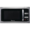 Four micro-ondes de comptoir Magic Chef MCM1611ST de 1,6 pi³ (1100 W), acier inoxydable avec boîtier noir, 11 niveaux de puissance