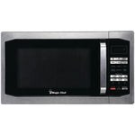 Four micro-ondes de comptoir Magic Chef MCM1611ST de 1,6 pi³ (1100 W), acier inoxydable avec boîtier noir, 11 niveaux de puissance