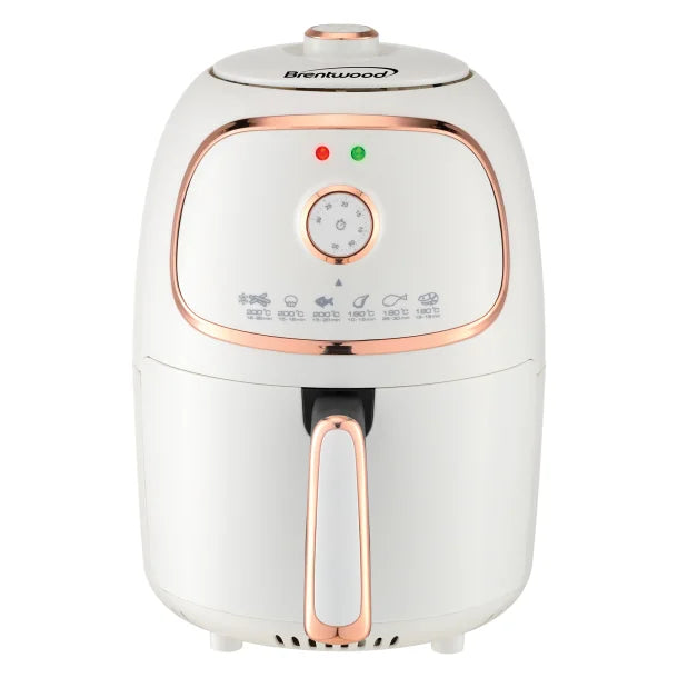 Brentwood 2 Qt 1200W Electric Air Fryer with Timer and Temperature Control and Non-stick Coating