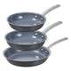 BLACK+DECKER™ 3-Piece 8”, 10”, and 12” Ceramic and Aluminum Skillet Cookware Set,