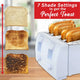 Brentwood 1300W 4-Slice 2 Control Knob Six Levels Stainless Steel Toasters