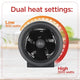 BLACK+DECKER Portable 1500 Watt  Electric 2 and 1 Space Heater and Fan Digital Thermostat with overheat protection