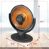 BLACK+DECKER™ 800 Watt 65°Oscillates Radiant Dish Ceramic Space Heater