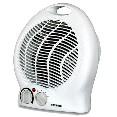 Optimus 1500 Watt Fan Compact Portable Space Heater with heat-limiting thermostat