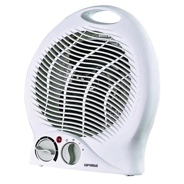 Optimus 1500 Watt Fan Compact Portable Space Heater with heat-limiting thermostat