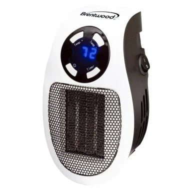 Brentwood 350 Watt Ceramic Plug-in Wall-Outlet Space Heater