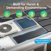 ACOPOWER 100W Slim Monocrystalline Solar Panel 12V High-Efficiency Compact Off-Grid Battery Charger