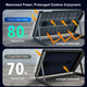 Comparison of N-type and P-type solar panels with labeled bifacial gain percentages.