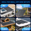 ACOPOWER 100W Slim Monocrystalline Solar Panel 12V High-Efficiency Compact Off-Grid Battery Charger