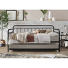 Twin Traditional Daybed Iron Frame with Rounded Design and Roll Out Trundle