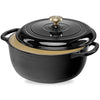 6-Quart Enamel Cast Iron Round Dutch Ovens – Oven & Stovetop Safe – Even-Heat Dutch Oven