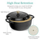 6-Quart Enamel Cast Iron Round Dutch Ovens – Oven & Stovetop Safe – Even-Heat Dutch Oven