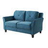 Blue sofa on a white background